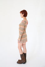 Multicolored Sweater Dress