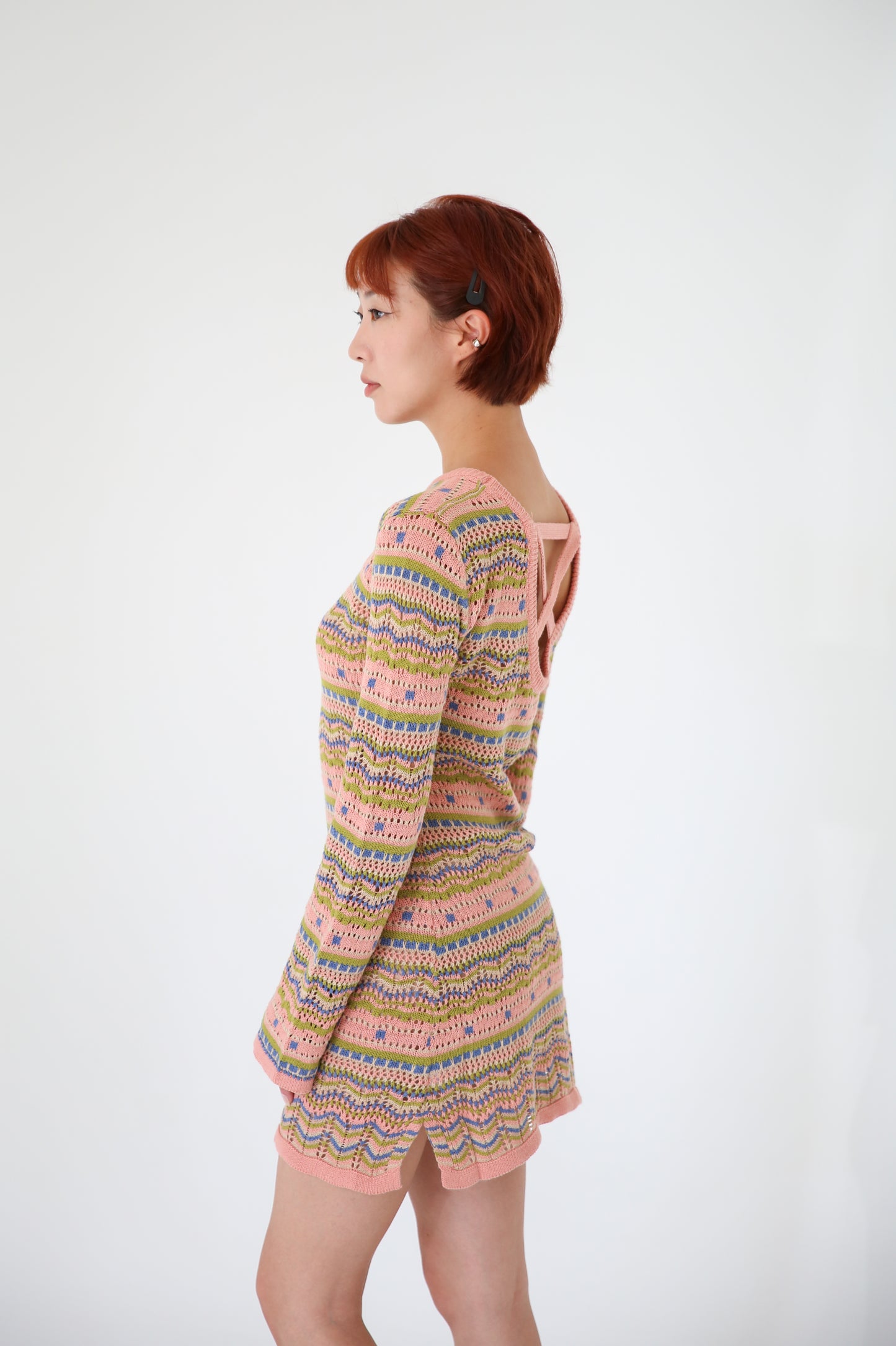 Multicolored Sweater Dress