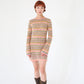 Multicolored Sweater Dress