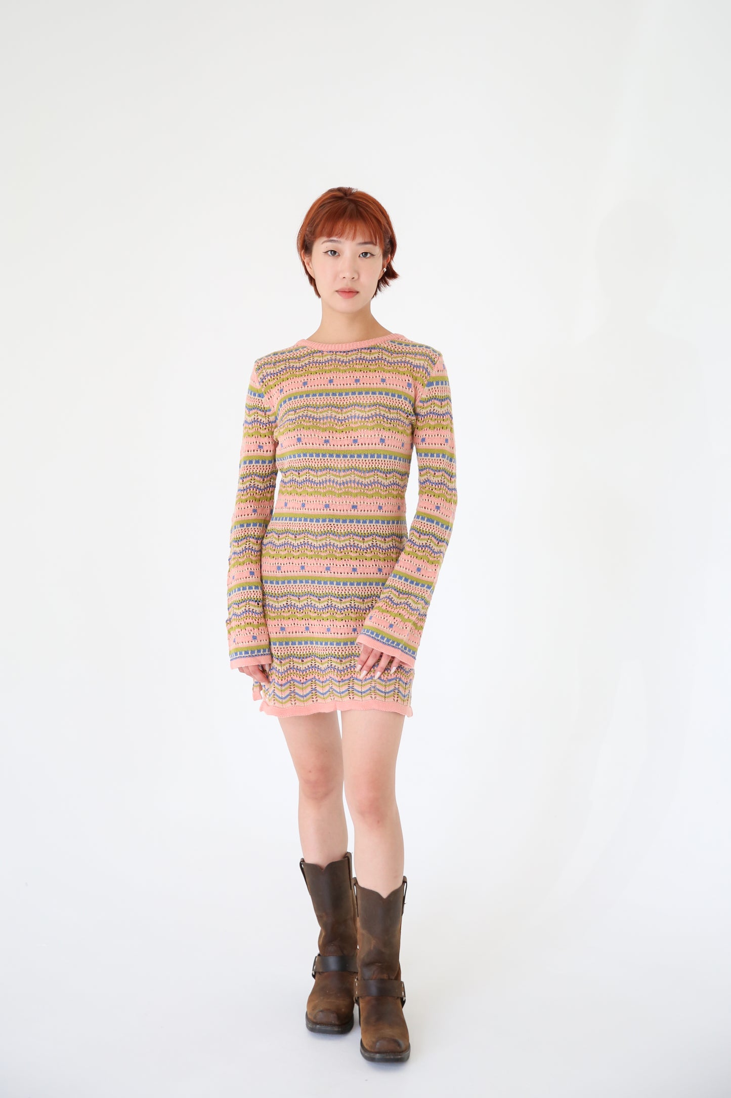 Multicolored Sweater Dress