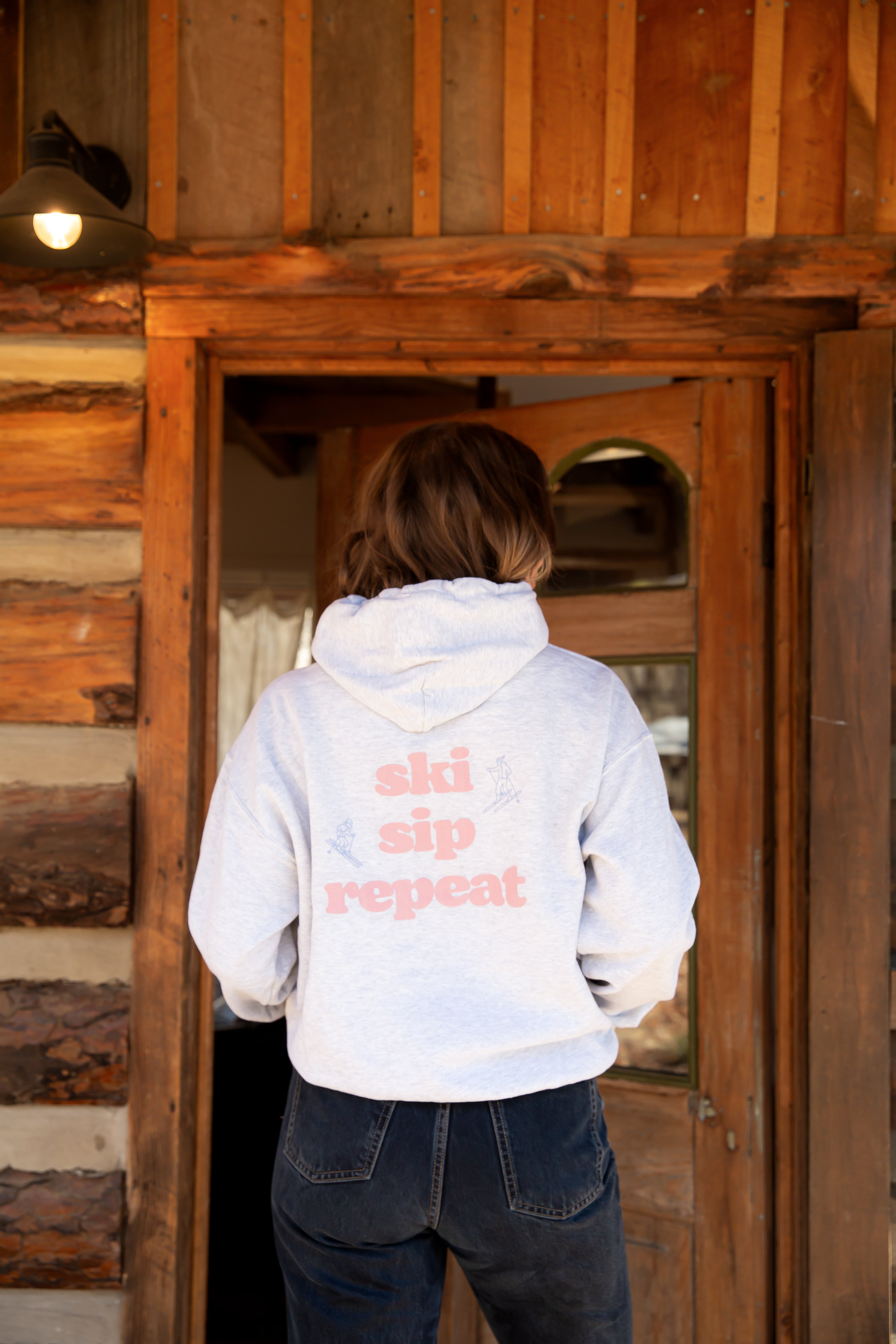 Ski Sip Repeat Hooded Sweatshirt