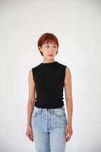 Mock Neck Cropped Knit