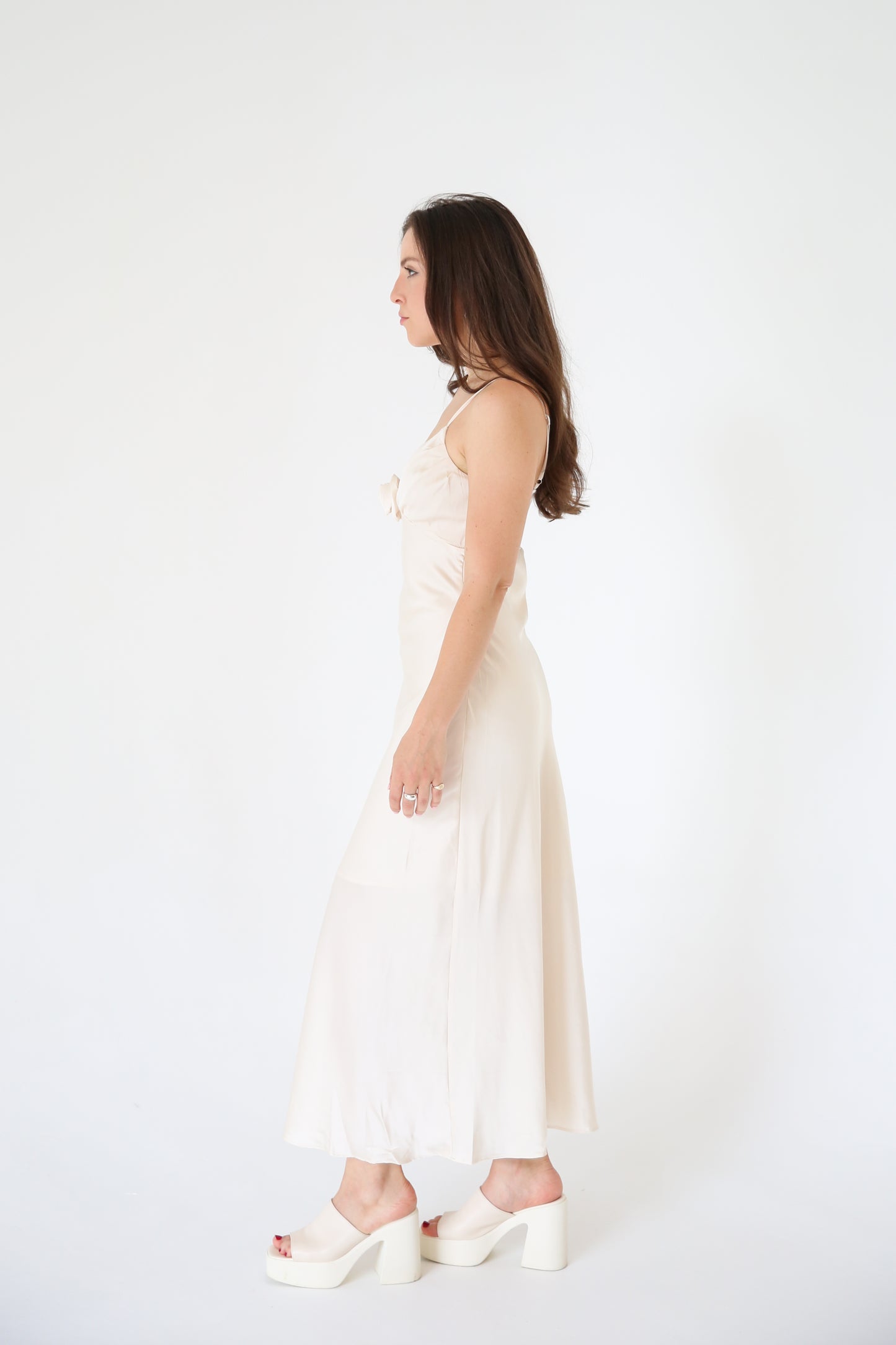 Rosette Maxi Dress