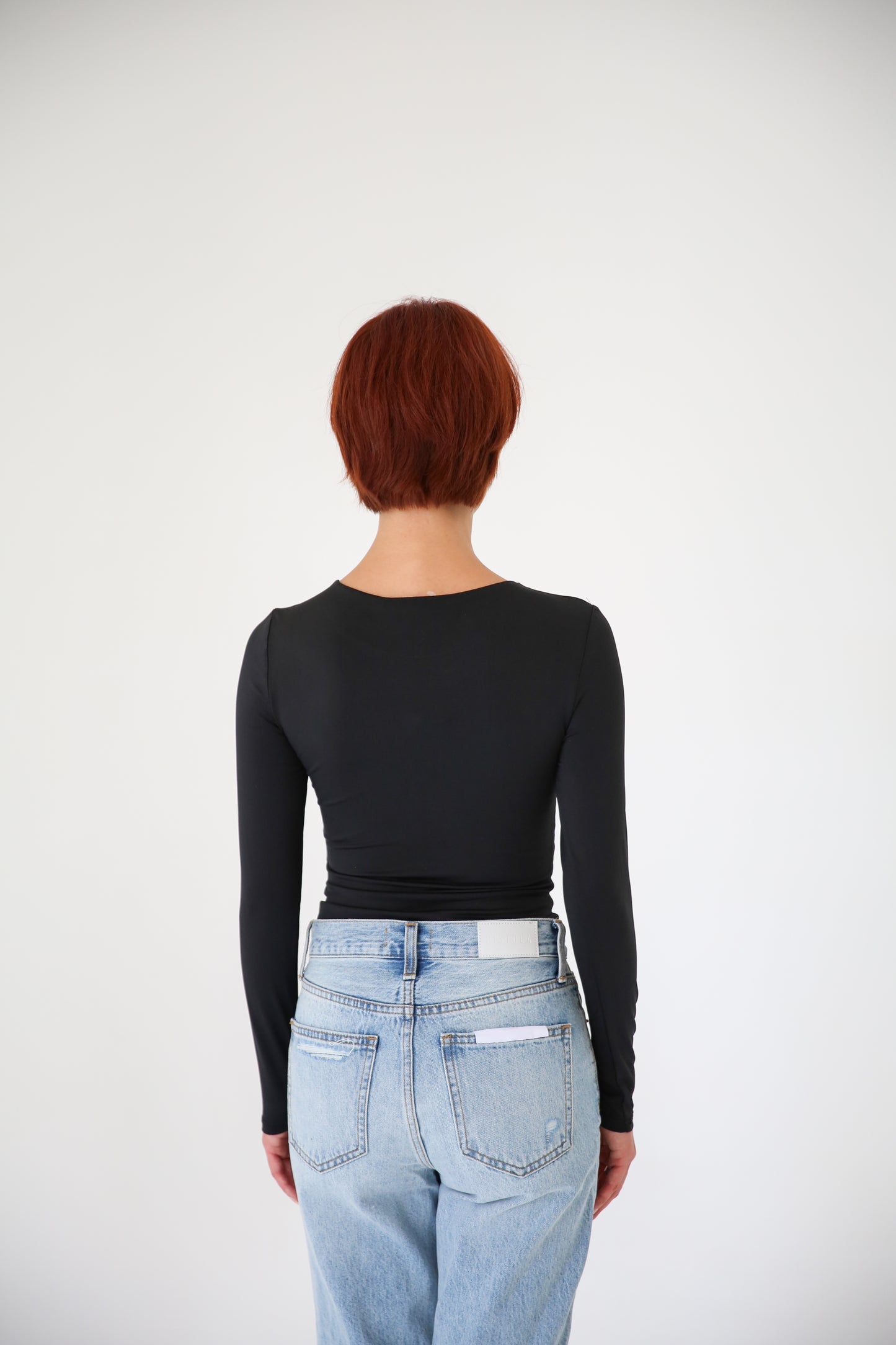 Round Neck Long Sleeve Bodysuit