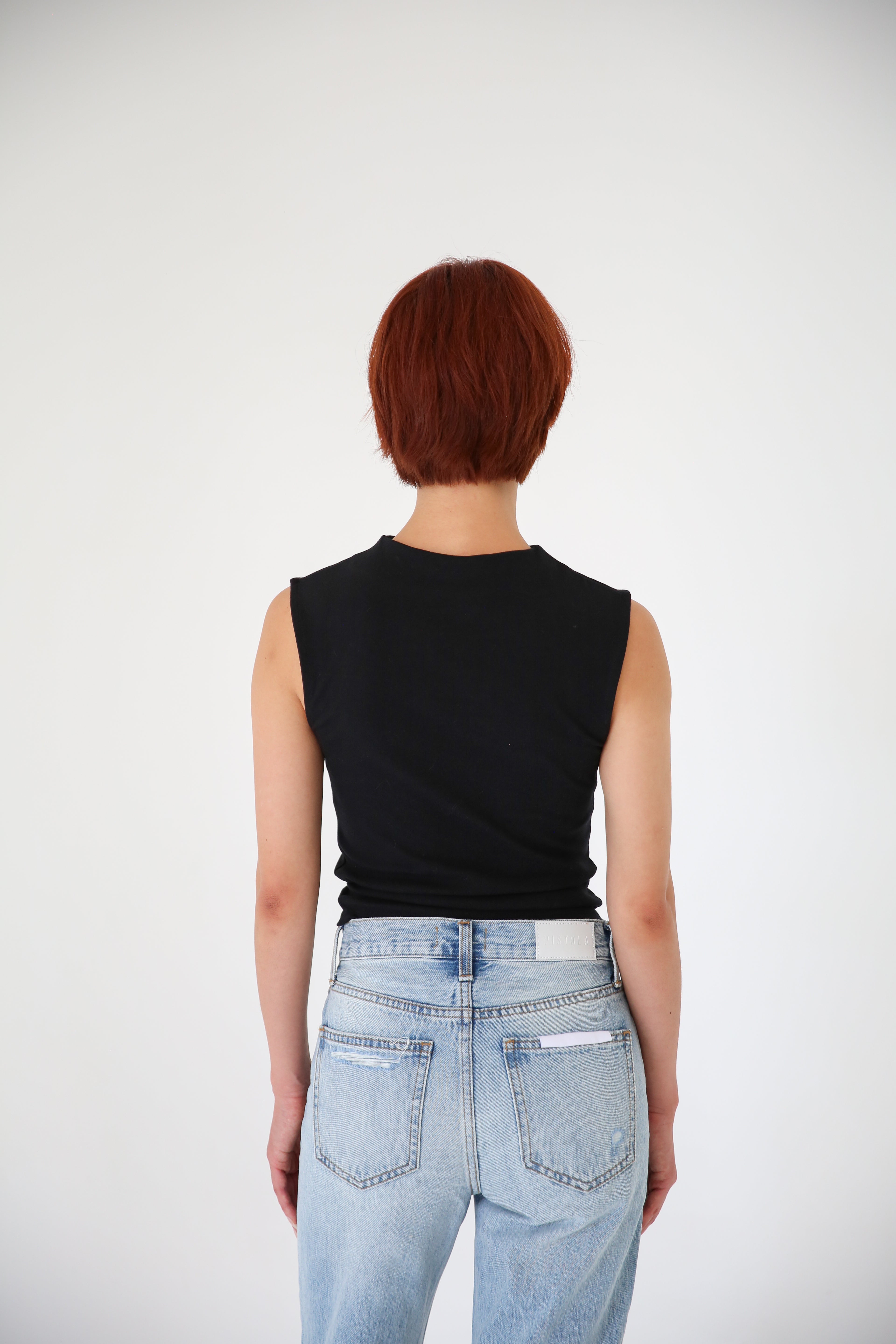 Mock Neck Cropped Knit