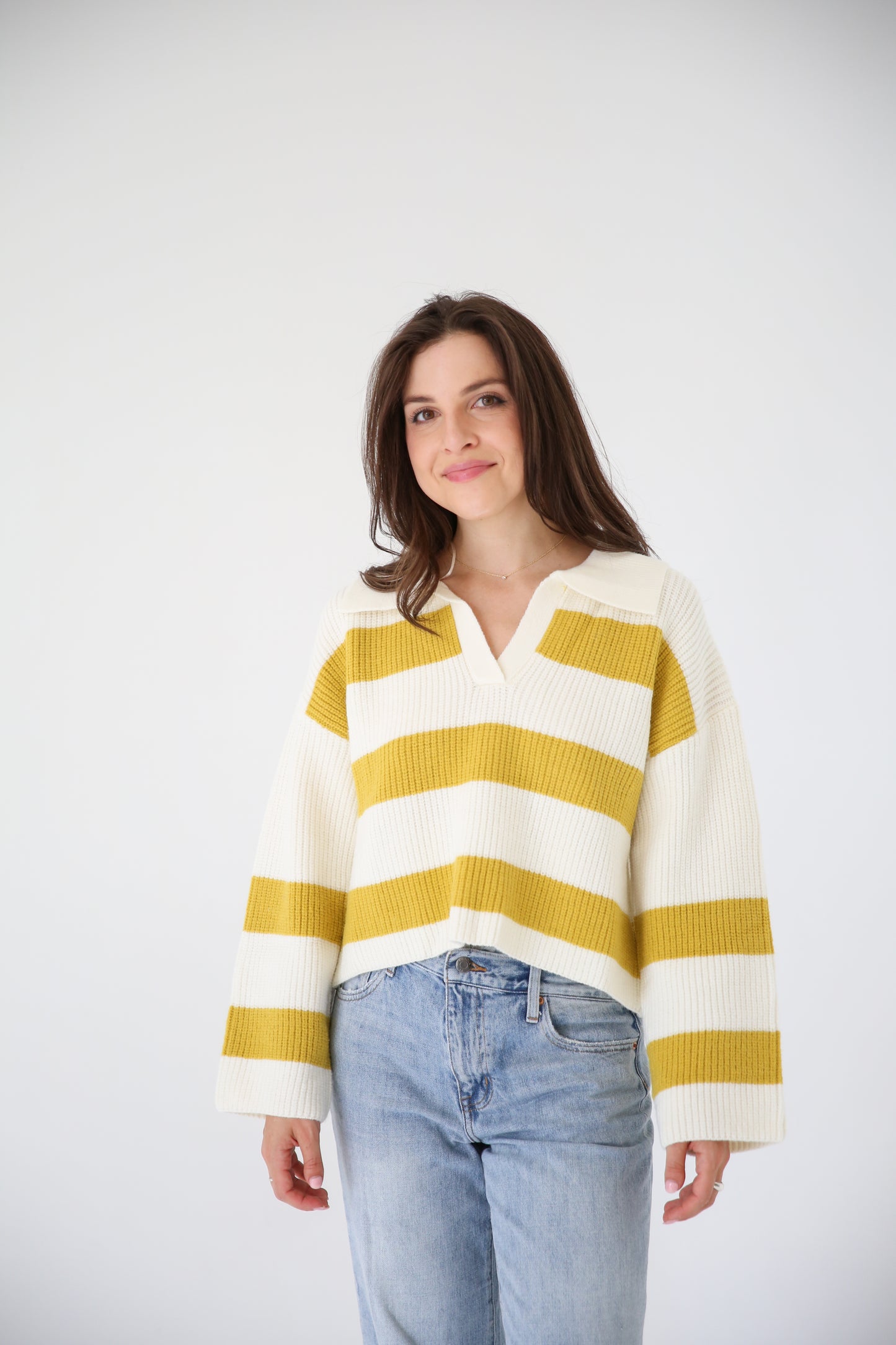 Stripe Drop Shoulder Sweater