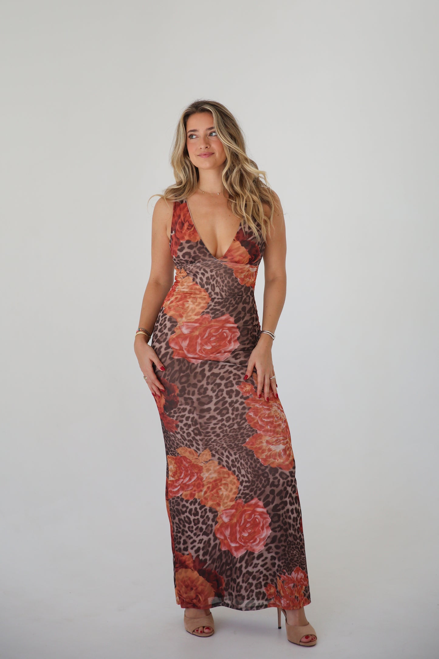 Leopard Print Maxi Dress