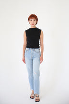 Mock Neck Cropped Knit