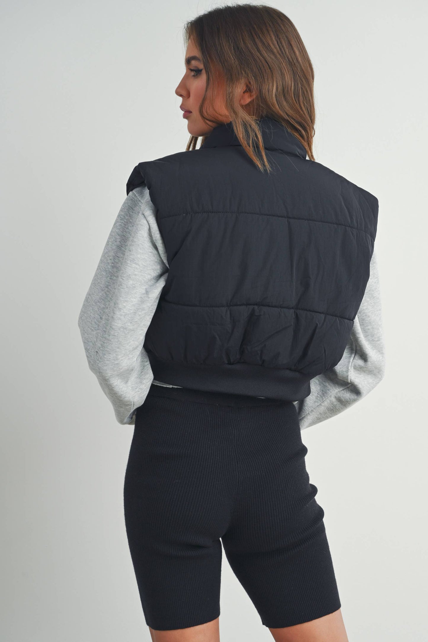 Crop Puffer Vest